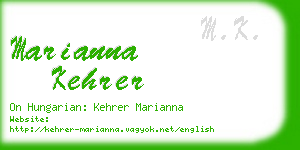 marianna kehrer business card